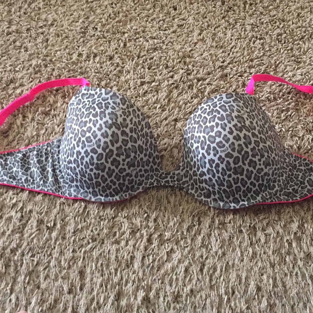 Cheetah print Victoria’s Secret Demi bra 36D